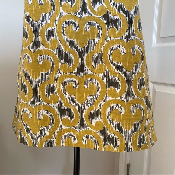 Shift Dress in Mustard and Army Green - Picture 4 of 7